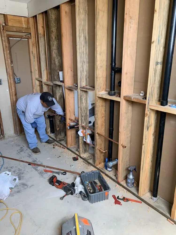 Commercial rough-in plumbing for Water Heater Replacement in Highline